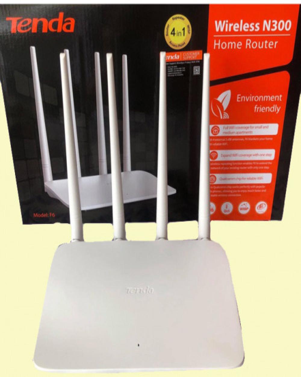 Tenda F6 4-Antenna Wireless Wifi Router