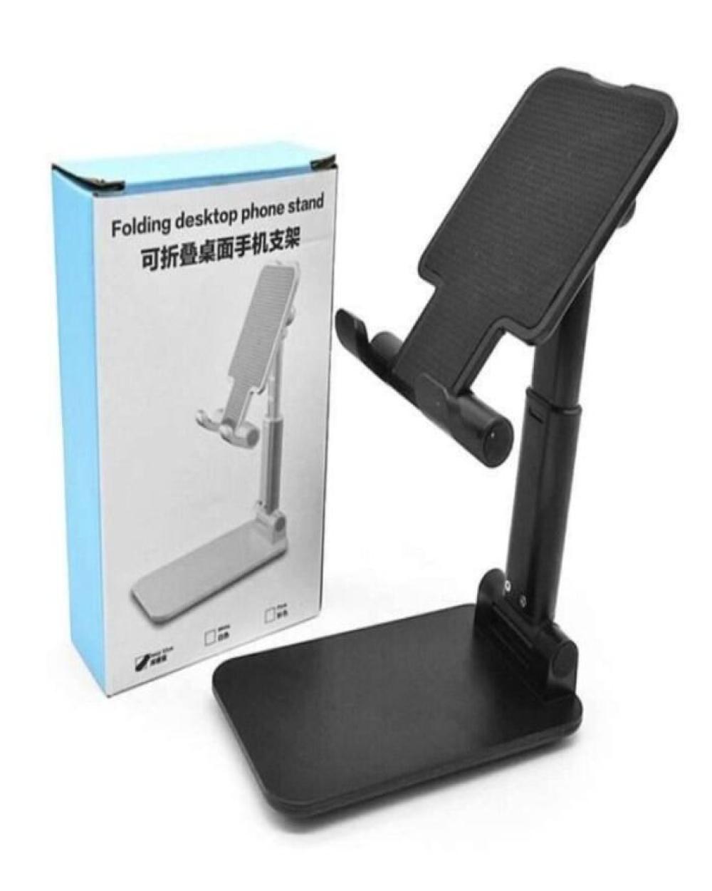 Folding Desktop Phone Stand – Black Color